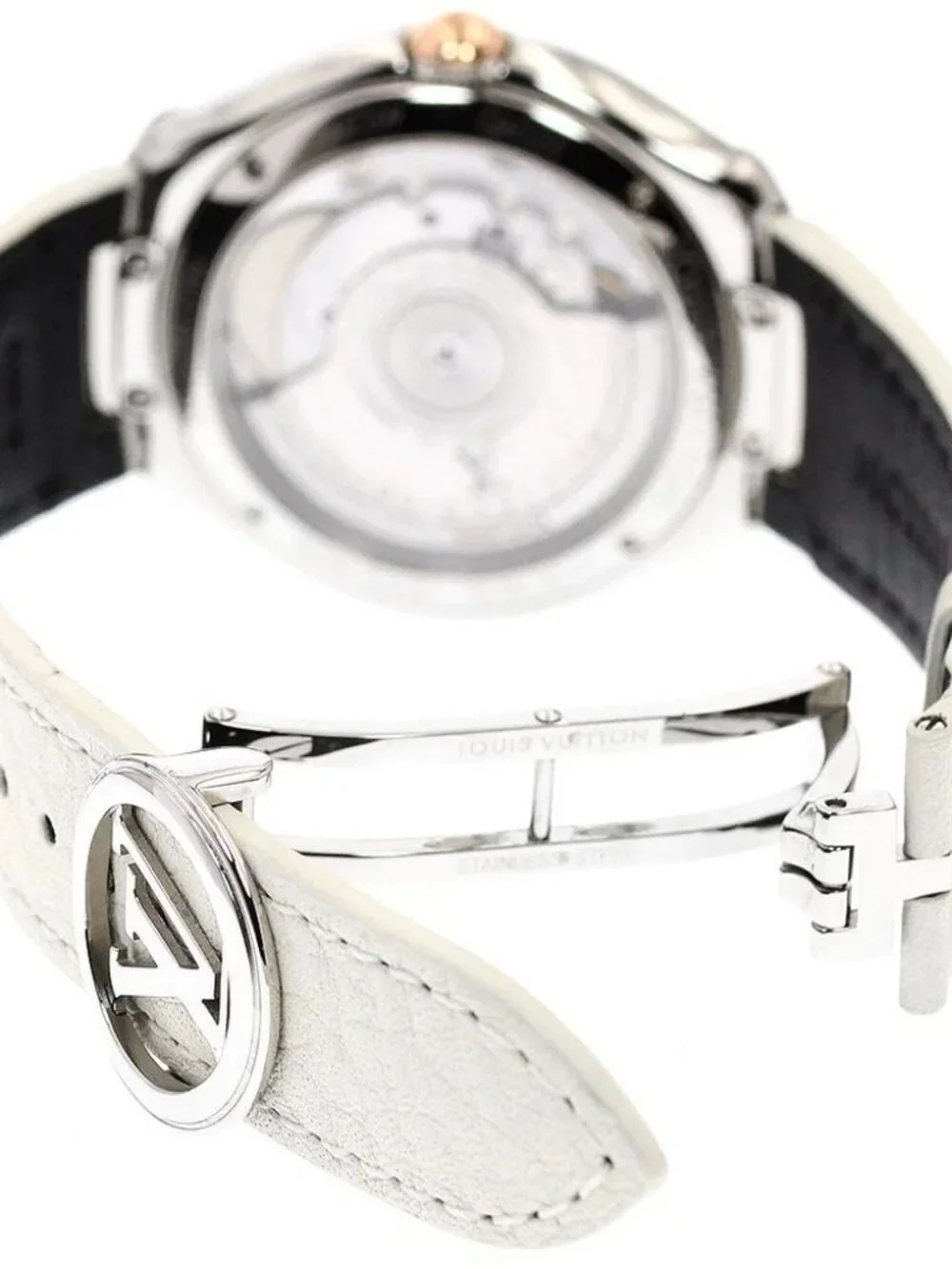 LOUIS VUITTON Fifty Five Q6G24 Silver / Gray Dial Automatic Boy's Watch_968150